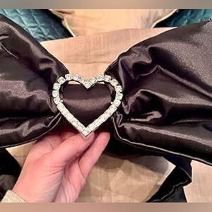 Dolls Kill Lady Royal Shoulder Bag by Sugar Thrillz – Black Satin NEW